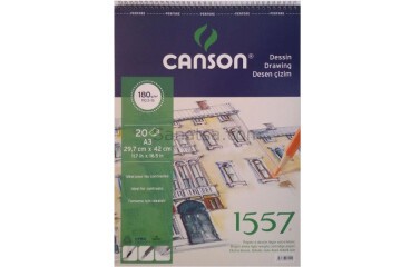 Canson Teknik Resim Defteri Blok Üstten Spiralli 40 YP A3 120 GR FCNS12040A3US