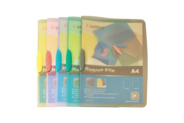 Comix Sıkıştırmalı Dosya Ortadan Klipsli 23x31 Şeffaf Renkler LW423A-S1