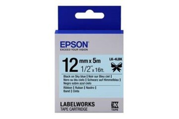 Epson LK-4YBF Floresanlı Sarı Üzeri Siyah 12mm 9Metre Etiket