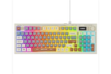 Everest KB-79 SILENT PRO Gri Mavi-Gri-Kahve SESSİZ RGB Q Membrane Oyuncu Klavyesi