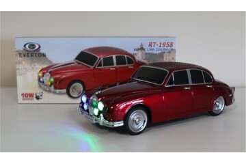 EVERTON RT-1958 Kırmızı Arabalı  Bluetooth Fm-Usb-Tf-Aux Şarjlı Nostaljik Radyo