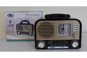 Everton RT-670 Bluetooth Usb-Micro Sd Saatli Nostaljik Radyo