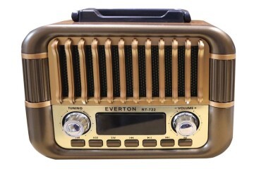 Everton RT-722   Şarjlı Dijital Göstergeli Nostaljik Radyo( Bluetooth-USB-SD-FM)