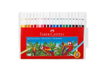 Faber-Castell Keçeli Boya Kalemi Yıkanabilir 20 Renk 5067 15512