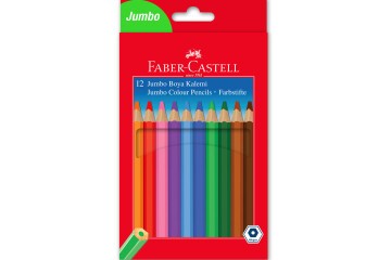 Faber-Castell Kuru Boya Jumbo Tam Boy 12 Renk 5171 95100
