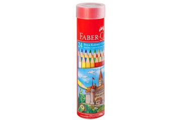 Faber-Castell Kuru Boya Red Line Metal Tüp Kutu Tam Boy 24 Renk 5173 116524