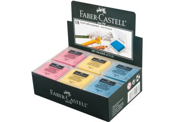 Faber-Castell Öğrenci Silgisi Hamur 18 Lİ Renkli 18 73 21