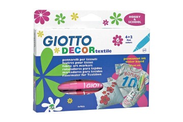 Giotto Keçeli Boya Kalemi Tekstil 6 Renk 494800
