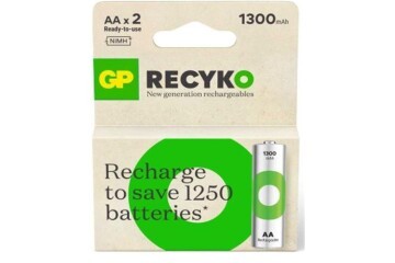 GP AA 1300 mAh Şarjlı Kalem Pil 2li Paket GP130AAHCEMTR-2GB