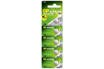GP GP189-C5 LR54 AG10-LR1130 Alkalin Düğme Pil 5li Paket