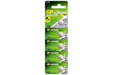 GP GPA76-C5 LR44 AG13 Alkalin Düğme Pil 5li Paket 