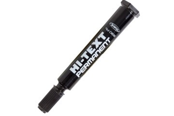 Hi-Text Markör Permanent Yuvarlak Uçlu Siyah 830PB