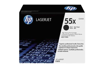 HP 55X Black Siyah 12.500 Sayfa Yüksek Kapasite Toner CE255X