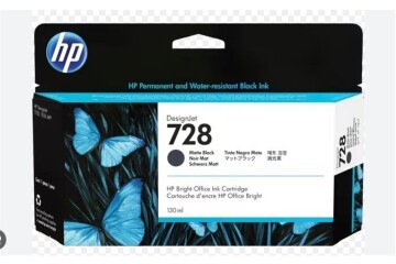 HP 728 Matte Black Mat Siyah 130ML Plotter Kartuşu 3WX25A