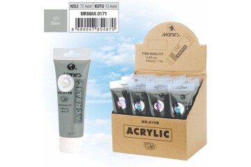 Maries Akrilik Boya 75 ML Silver (Gümüş) 815-121