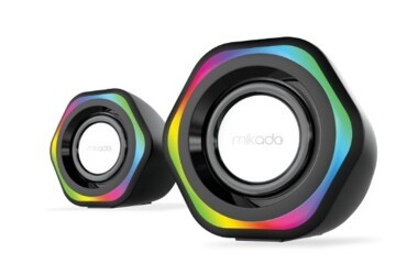 Mikado MD-176 2.0 3W-2 Beyaz RGB Aydınlatmalı USB + 3.5mm USB 5V Speaker Hoparlör