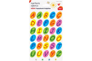 Noki Yapışkanlı Not Kağıdı Alfabe 30 Harf 15 YP 12800