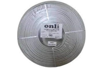 Onli 2+1 PE 1x0,50 mini Coax 2x0,50mm 100 metre Dış Ortam CCA Kamera Kablosu