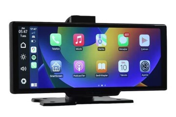Ottocast 10 Taşınabilir Apple CarPlay & Android Auto, Ön & Arka Kameralı Araç Multimedya