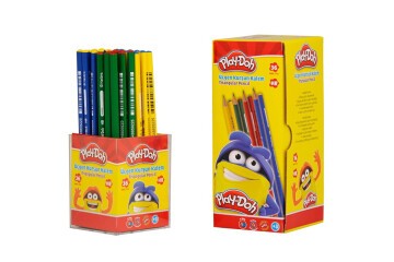 Play-Doh Kurşun Kalem Üçgen 36 Lı Stand PLAY-KK003