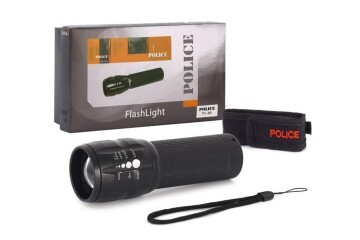 Police Pc-86 Pilli Para Kontrol Feneri Mor Işık