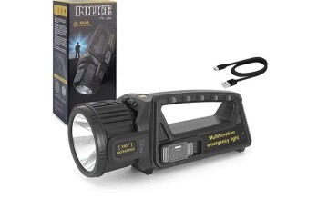 Polıce PS-388  Spot Fener Powerbank Özellikli Solarlı (Güneş Enerji) Şarjlı 180 Derece Oynar Başlık