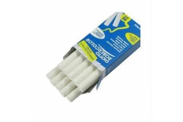 Robercolor Tebeşir Yuvarlak Tozsuz 10 LU Beyaz 5387 00