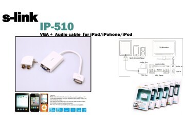 S-link IP-510 Ipad To Vga Ve Audio Adaptör