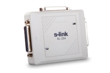 S-link SL-254 2 Port Otomatik Switch (Giriş 2 Adet Dişi DB25 Paralel Port)(Çıkış DB25 Paralel)