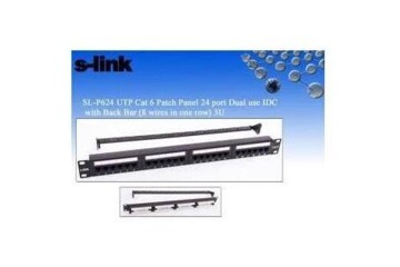S-link  SL-F624 24lü Utp Cat6 Patch Panel