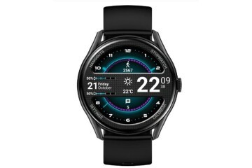 S-link W1 Clarity GloryFit + Bluetooth Uyumlu 1.43 Amoled Ekran 300mAh Bataryalı Siyah Akıllı Saat