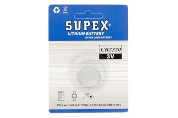 Supex CR2320 3V Lityum Tekli Paket Pil