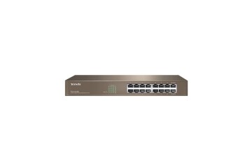Tenda TEG1016D 16 Port 10-100-1000 Mbps Switch Çelik Kasa Rack Mount