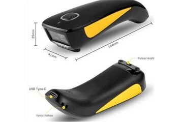 Tiger Perkon BS92 2D Karekod Bluetooth+2.4 Ghz Kablosuz Barkod Okuyucu