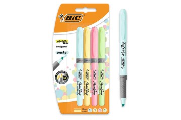 Bic Fosforlu Kalem Markıng Highlıghter Grip Pastel Renkler 4 LÜ 964859