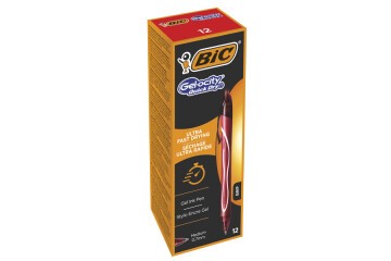 Bic Jel Kalem Basmalı Gelocıty Hızlı Kuruyan 0.7  MM 12 Lİ Kırmızı