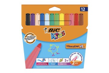 Bic Keçeli Boya Kalemi Visa XL Jumbo 12 Lİ 8922231