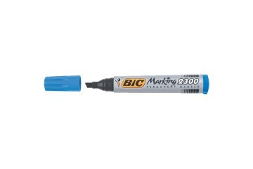 Bic Markör Permanent Kesik Uçlu Mavi 2300 06