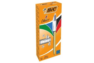 Bic Tükenmez Kalem Shıne 4 Colours Altın Gövde 12 Lİ 964774