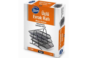Bion Evrak Rafı Perfore 3 Lü Siyah 9304