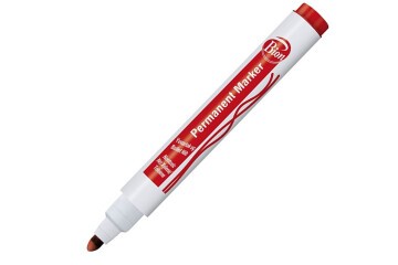 Bion Markör Permanent Yuvarlak Uçlu Kırmızı 9175