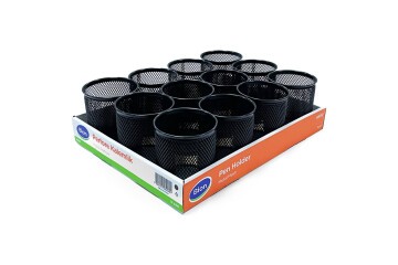 Bion Perfore Tek Kalemlik Tepsi Siyah 12 Li 9500S