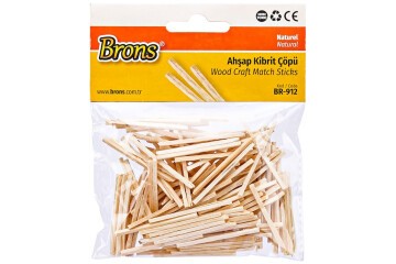 Brons Ahşap Kibrit Çöpü Naturel