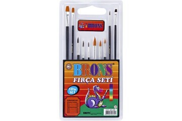 Brons Fırça Seti Sulu Boya Ve Yağlı Boya 10 LU BR-248