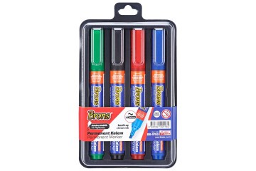 Brons Permanent Marker Kalem Kesik Uç 4 Lü Bls BR-9700