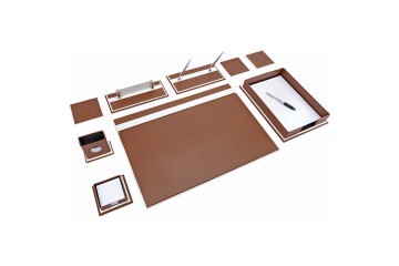 Brons Sümen Takımı 10 Parca Selçuklu Beyaz-Kahve BR-0983