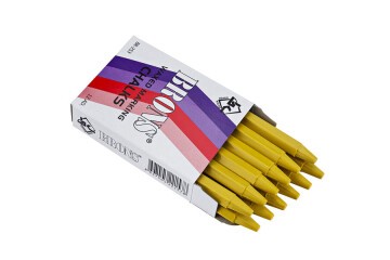 Brons Tebeşir Yuvarlak Yağlı Sarı 12 Lİ BR-253