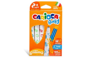 Carioca Keçeli Boya Kalemi Jumbo Bebek Süper Yıkanabilir 6 LI 42813