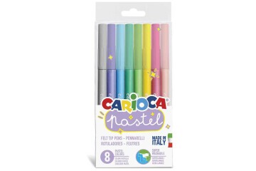 Carioca Keçeli Boya Kalemi Yıkanabilir Pastel Süper 8 Lİ 43032