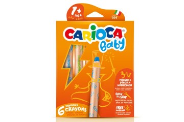 Carioca Kuru Boya Jumbo Bebek Ahşap Gövdeli 3 IN 1 42817